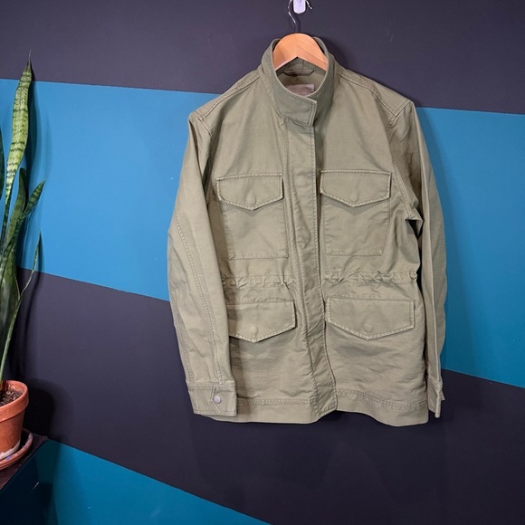Everlane Utility Jacket in Olive Green Militar size Small 100% Cotton - Picture 4 of 12
